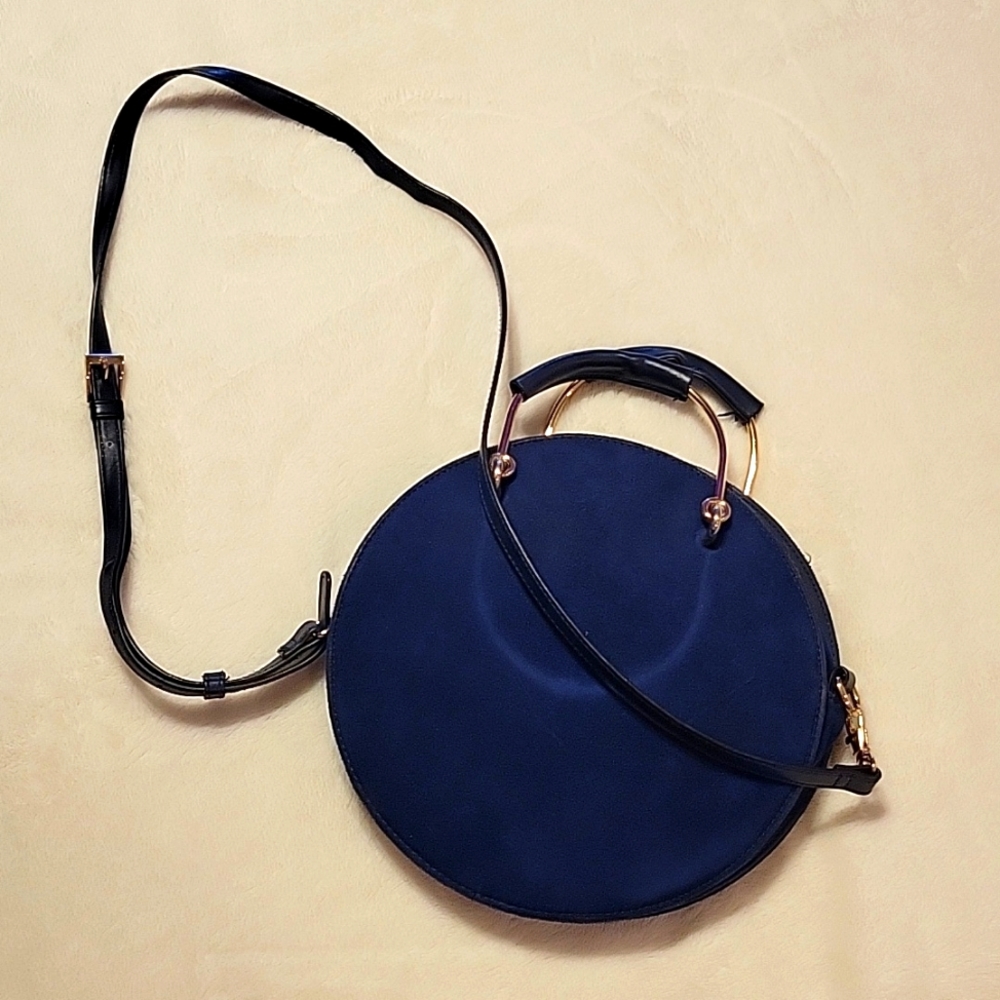 Circle Blue Handbag